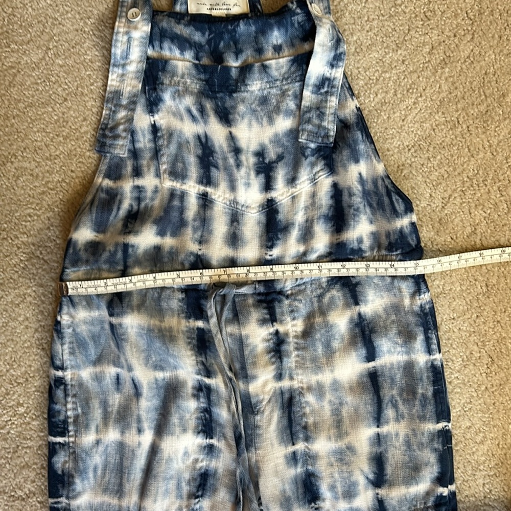 Cloth & Stone Anthropologie Asta Tie Dye Jumpsuit Romper Overalls in Sz XS - Picture 8 of 12